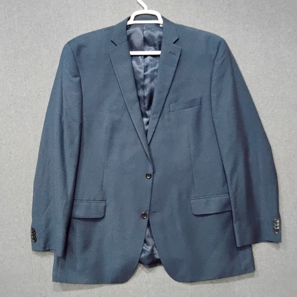 Michael Kors Mens Blue Two Button Blazer Jacket Sport Coat 46L PO 4900076276 - Picture 4 of 11